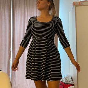 Black and white school/ work dress